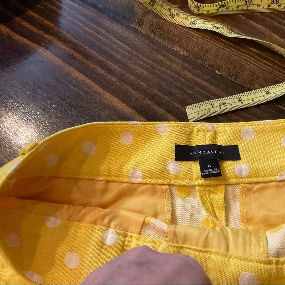 Yellow Polka Dot Women's Shorts - Picture 6 of 6